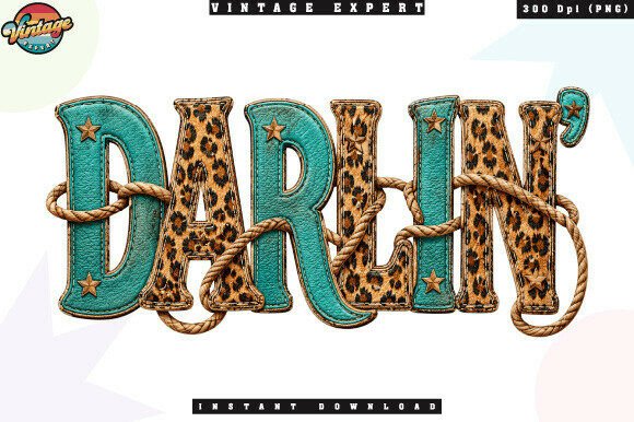 Elevating Western Aesthetics: The Strategic Value of the Darlin Western Leopard Cowgirl PNG in Modern Print-on-Demand