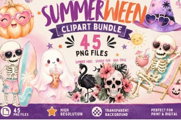 Embracing the Summerween Trend: A Creative Guide to Pastel Halloween Summer Clipart