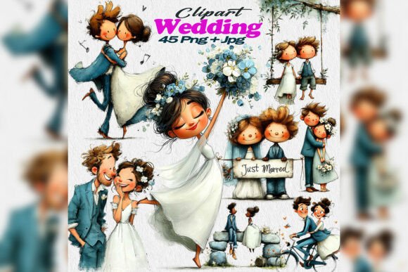Infusing Joy into Nuptials: The Rise of Whimsical Wedding Kids Clipart