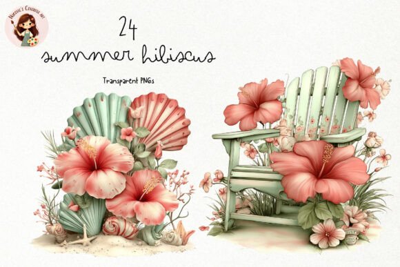 Summer Hibiscus PNG Clipart Set: A Guide for Designers and Crafters