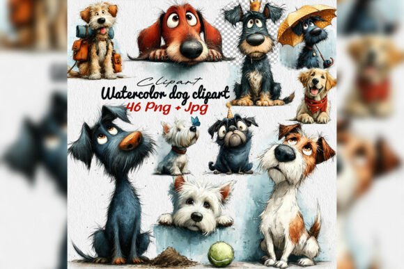 Watercolor Dog PNG Clipart Bundle Cute: A Practical Guide for Designers and Crafters