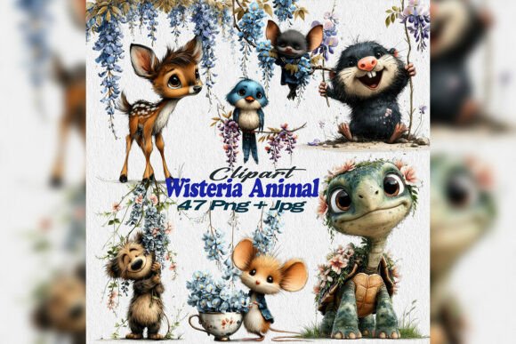 Whimsical Wisteria Animal PNG Woodland: A Guide to Enchanted Digital Design